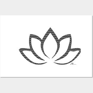 Lotus flower Symbol Posters and Art